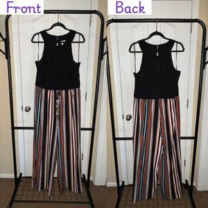 Emma & Michelle Black and Stripes Romper